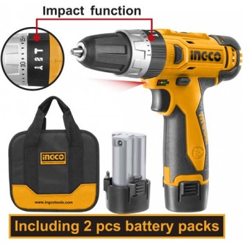 FIMA Industrie - PERCEUSE VISSEUSE À PERCUSSION 12 V CXT LI-ION Ø 10 MM  (PRODUIT SEUL AVEC 1 BIT DE VIS, PH2 - PH2, 50 MM, DOUBLE EXTREMITE)